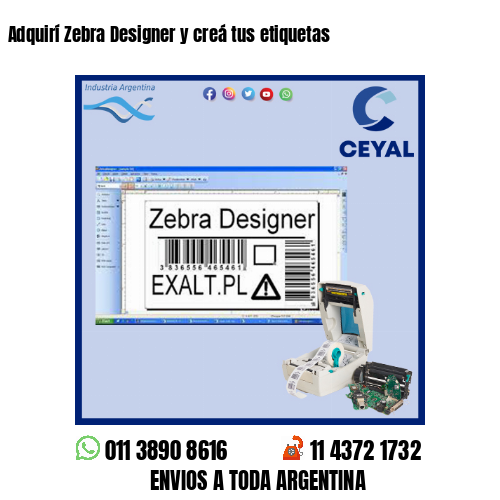 Adquirí Zebra Designer y creá tus etiquetas