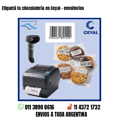 Etiquetá tu chocolatería en Ceyal - envoltorios