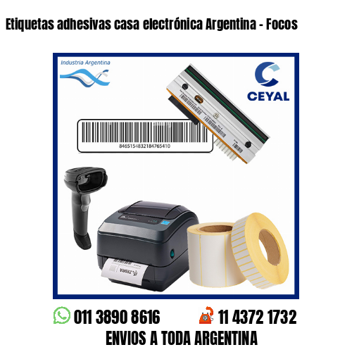 Etiquetas adhesivas casa electrónica Argentina - Focos