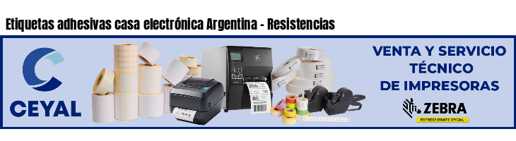 Etiquetas adhesivas casa electrónica Argentina - Resistencias