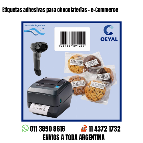 Etiquetas adhesivas para chocolaterías - e-Commerce