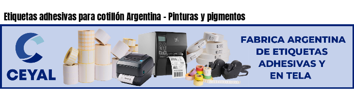 Etiquetas adhesivas para cotillón Argentina - Pinturas y pigmentos