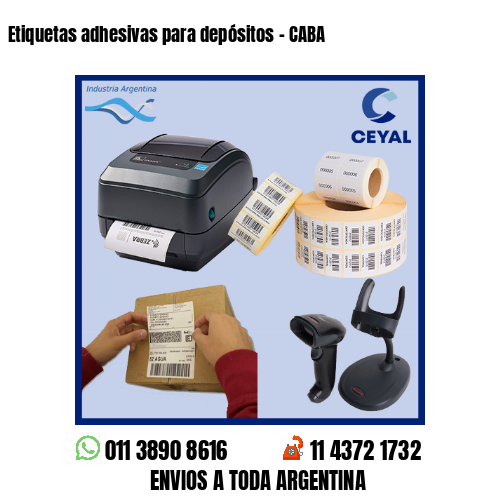 Etiquetas adhesivas para depósitos - CABA