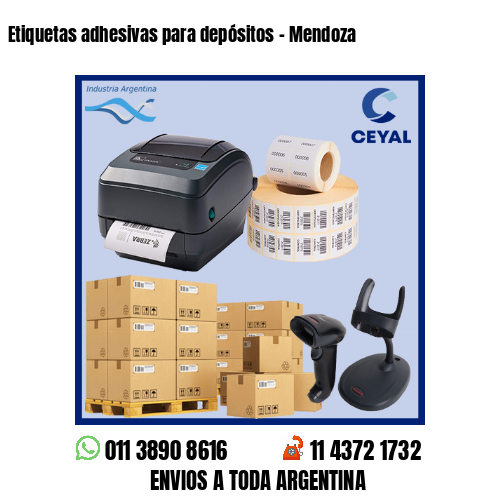 Etiquetas adhesivas para depósitos - Mendoza