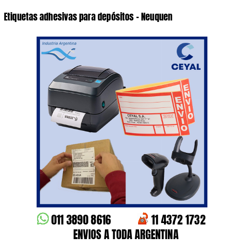 Etiquetas adhesivas para depósitos – Neuquen