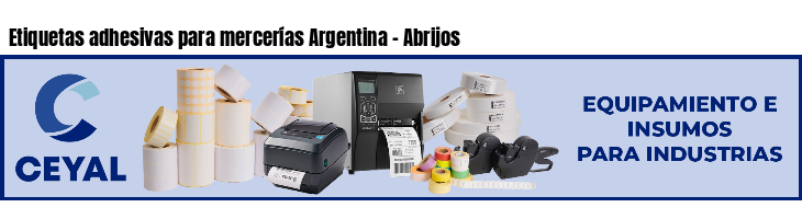 Etiquetas adhesivas para mercerías Argentina - Abrijos