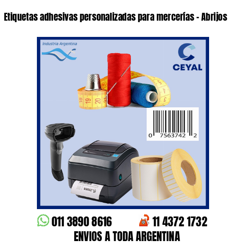 Etiquetas adhesivas personalizadas para mercerías - Abrijos