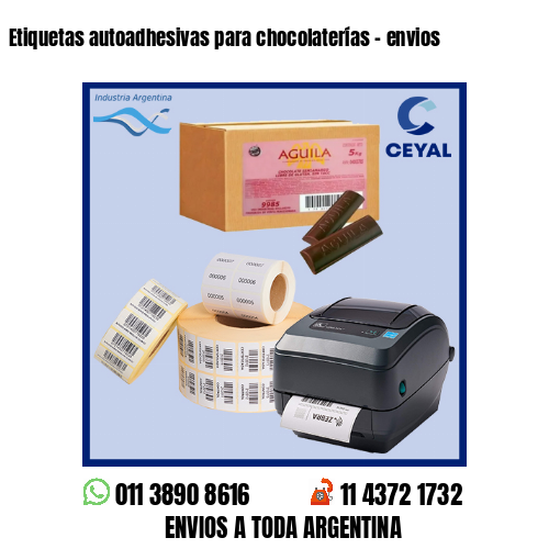 Etiquetas autoadhesivas para chocolaterías – envios