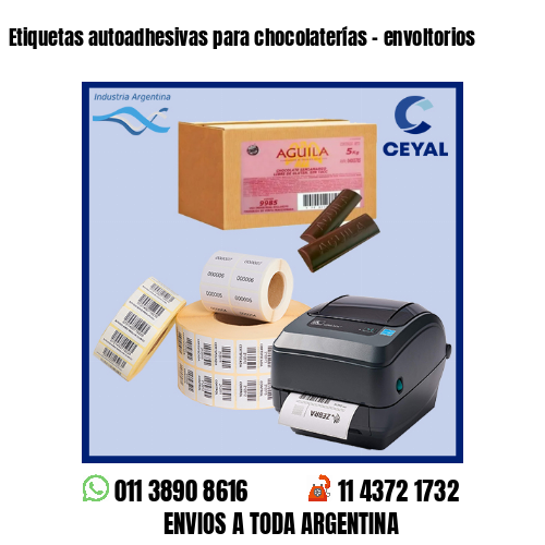 Etiquetas autoadhesivas para chocolaterías - envoltorios