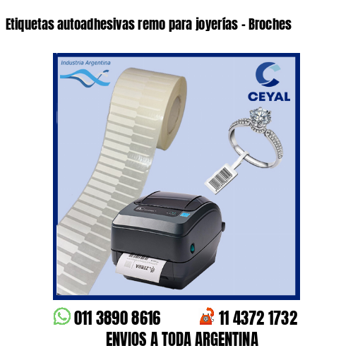 Etiquetas autoadhesivas remo para joyerías – Broches