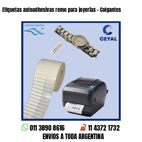 Etiquetas autoadhesivas remo para joyerías - Colgantes