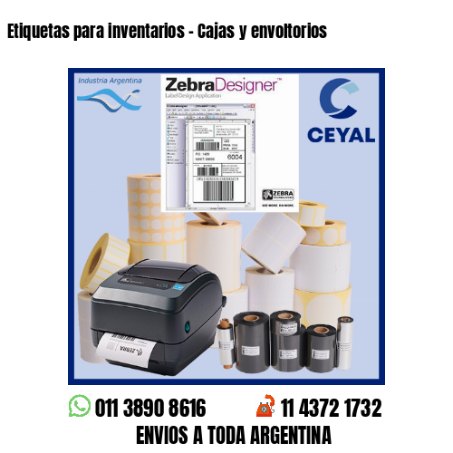 Etiquetas para inventarios – Cajas y envoltorios