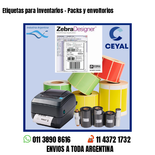 Etiquetas para inventarios – Packs y envoltorios