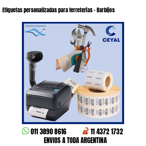 Etiquetas personalizadas para ferreterías - Barbijos