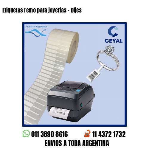 Etiquetas remo para joyerías - Dijes