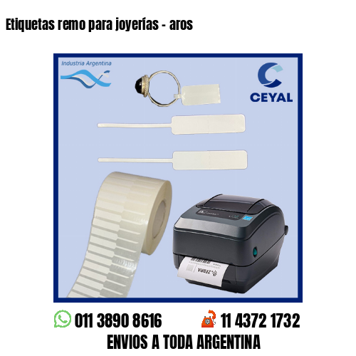 Etiquetas remo para joyerías – aros