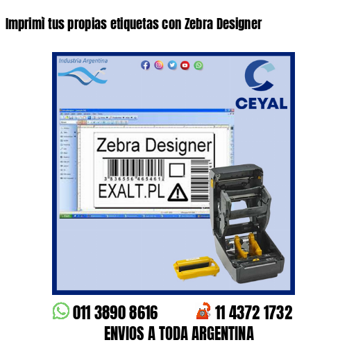 Imprimì tus propias etiquetas con Zebra Designer