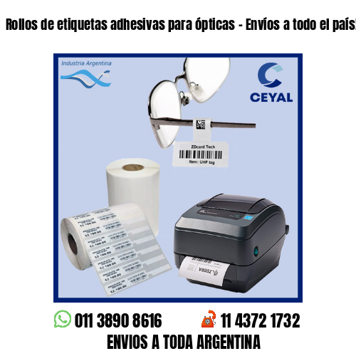 Rollos de etiquetas adhesivas para ópticas – Envíos a todo el país!