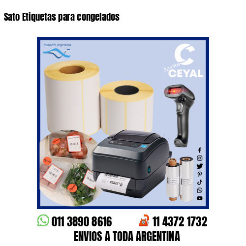 Sato Etiquetas para congelados