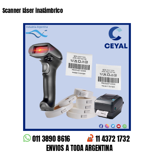 Scanner láser inalámbrico