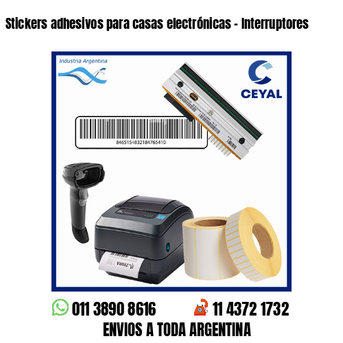 Stickers adhesivos para casas electrónicas – Interruptores