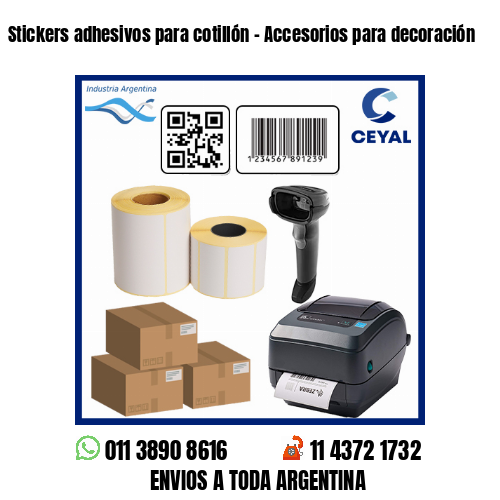 Stickers adhesivos para cotillón – Accesorios para decoración