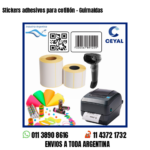 Stickers adhesivos para cotillón - Guirnaldas