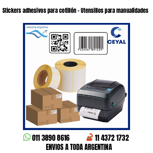 Stickers adhesivos para cotillón – Utensillos para manualidades