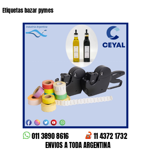 Etiquetas bazar pymes