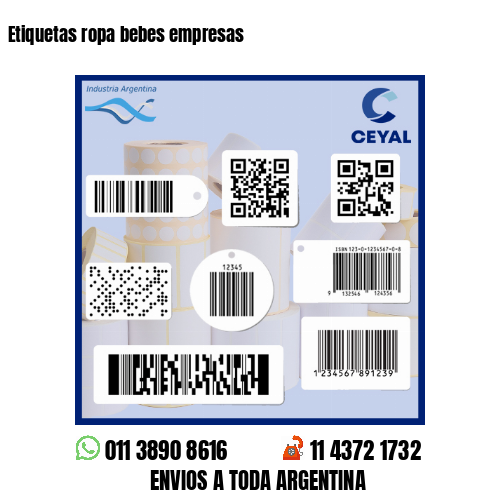 Etiquetas ropa bebes empresas