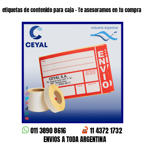 etiquetas de contenido para caja – Te asesoramos en tu compra