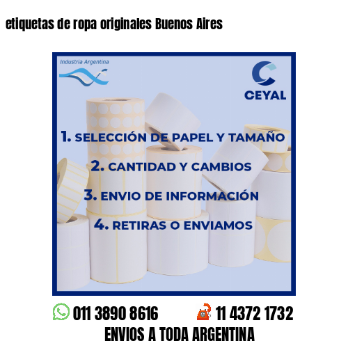 etiquetas de ropa originales Buenos Aires