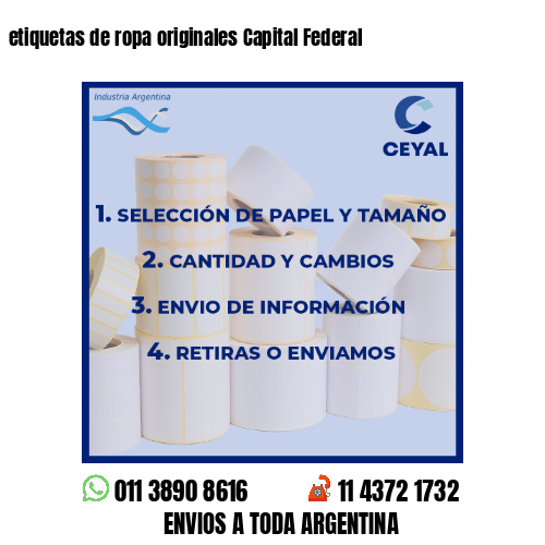 etiquetas de ropa originales Capital Federal