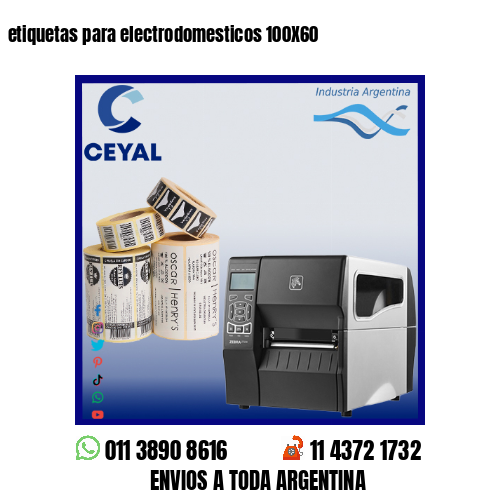 etiquetas para electrodomesticos 100X60