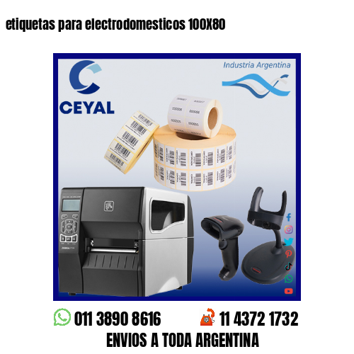 etiquetas para electrodomesticos 100X80