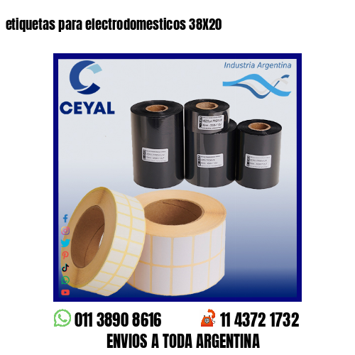 etiquetas para electrodomesticos 38X20