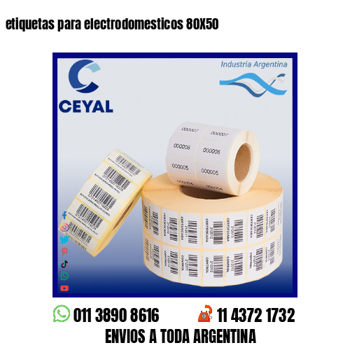 etiquetas para electrodomesticos 80X50