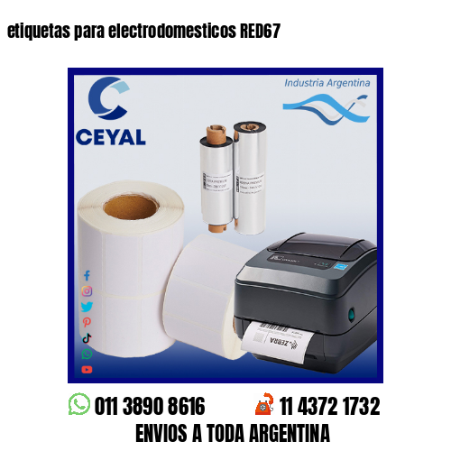 etiquetas para electrodomesticos RED67