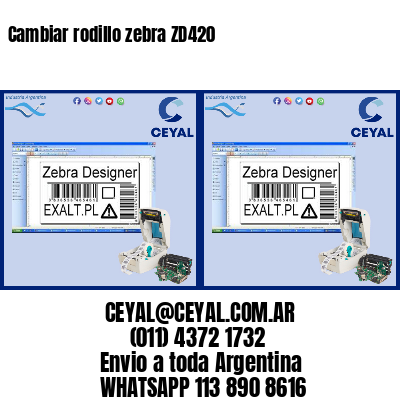 Cambiar rodillo zebra ZD420