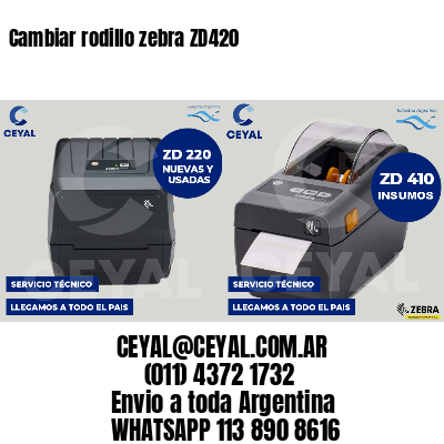 Cambiar rodillo zebra ZD420