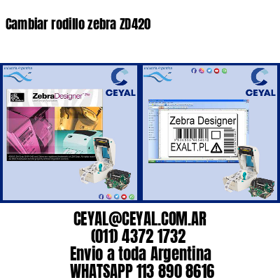 Cambiar rodillo zebra ZD420