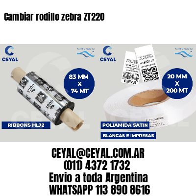 Cambiar rodillo zebra ZT220