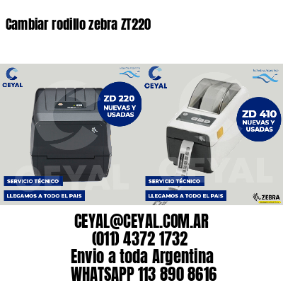 Cambiar rodillo zebra ZT220