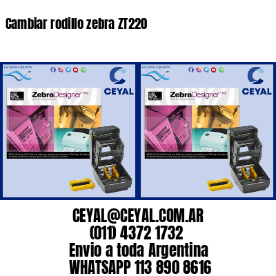 Cambiar rodillo zebra ZT220