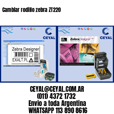 Cambiar rodillo zebra ZT220