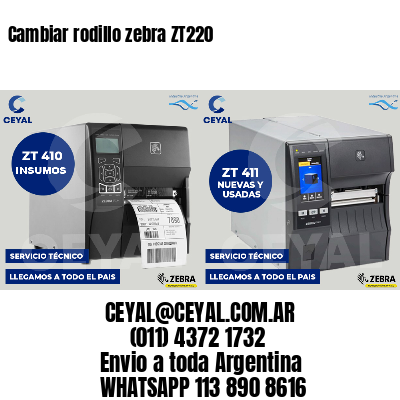 Cambiar rodillo zebra ZT220