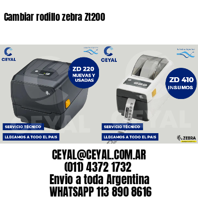 Cambiar rodillo zebra Zt200