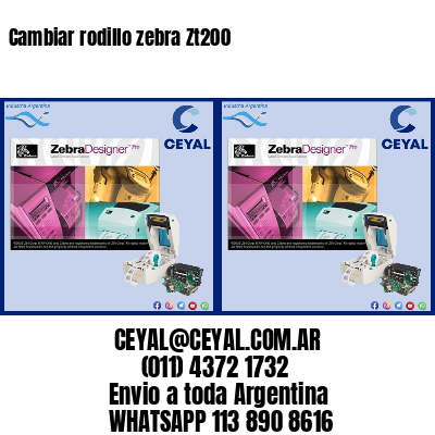 Cambiar rodillo zebra Zt200