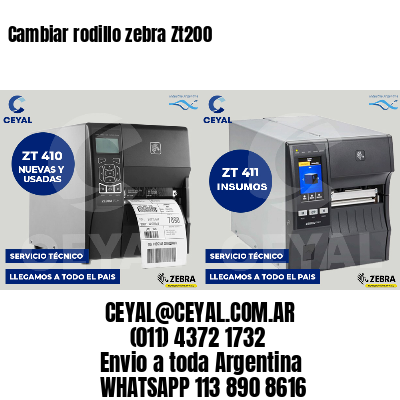 Cambiar rodillo zebra Zt200