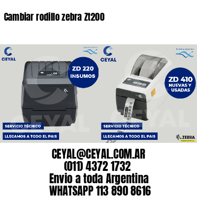 Cambiar rodillo zebra Zt200